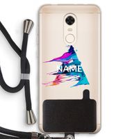 Abstract Spectrum: Xiaomi Redmi 5 Transparant Hoesje met koord
