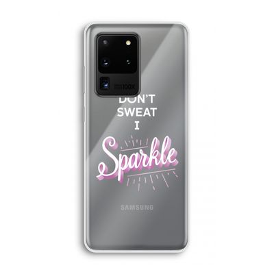 Sparkle quote: Samsung Galaxy S20 Ultra Transparant Hoesje