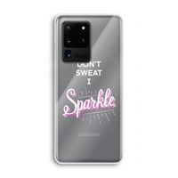Sparkle quote: Samsung Galaxy S20 Ultra Transparant Hoesje