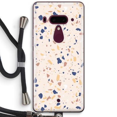 Terrazzo N°23: HTC U12+ Transparant Hoesje met koord