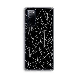 Geometrische lijnen wit: Samsung Galaxy S20 FE / S20 FE 5G Transparant Hoesje