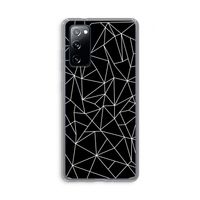 Geometrische lijnen wit: Samsung Galaxy S20 FE / S20 FE 5G Transparant Hoesje