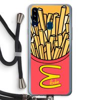 McElodie: Samsung Galaxy A20s Transparant Hoesje met koord