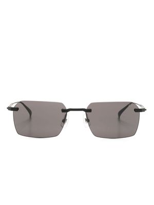 Dunhill lunettes de soleil à monture rectangulaire - Noir