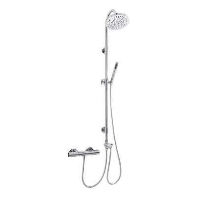 Regendouche set Xellanz Combination | Opbouw | Thermostaatkraan | 2-weg | Rond | Chroom