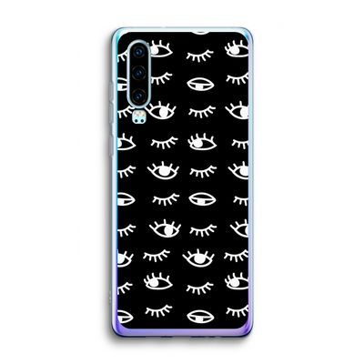 Eye pattern #3: Huawei P30 Transparant Hoesje