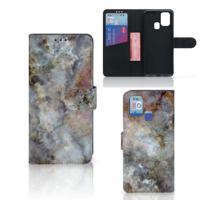 Samsung Galaxy M31 | Bookcase | Marmer Grijs