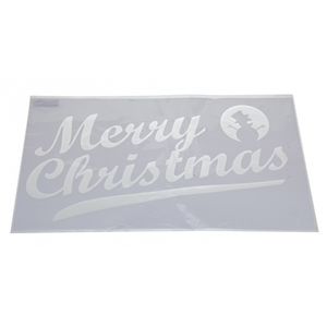 Kerst raamsjablonen/raamdecoratie Merry Christmas tekst 54 cm