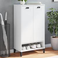VidaXL Schoenenkast viken bewerkt hout wit