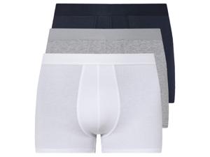 LIVERGY 3 heren boxers (4XL, Marine/grijs/wit)