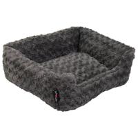 Jack and Vanilla Jack and Vanilla Huisdierenbank Softy XS 50x43x17 cm rosette grijs