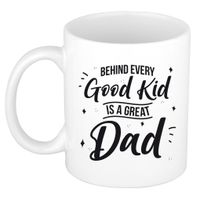 Good kid Great dad mok / beker wit 300 ml - Cadeau mokken - Papa/ Vaderdag