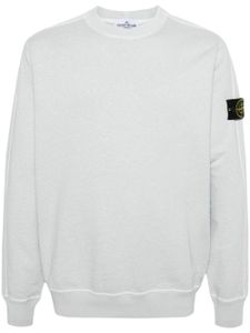 Stone Island sweat en coton à patch Compass - Bleu