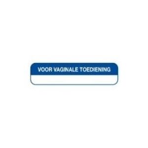 Strooketiket voor vaginale toediening 44x11mm