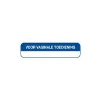 Strooketiket voor vaginale toediening 44x11mm