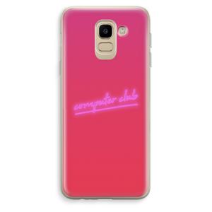 Vice Glow: Samsung Galaxy J6 (2018) Transparant Hoesje