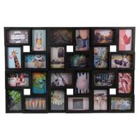 Henzo Fotolijst - Magnolia Gallery - Collagelijst voor 24 foto\'s - Fotomaat 10x15 cm - Zwart