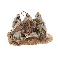 Kerststal set Home ESPRIT Bruin Beige Hars 40 X 24 X 23,5 CM