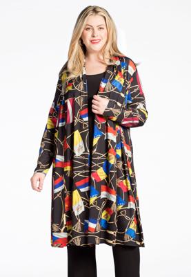 Yoek Cardigan FLAGS | Multi | Maat 38/40