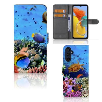 Samsung Galaxy M14 | Telefoonhoesje | Met pasjeshouder | Vissen