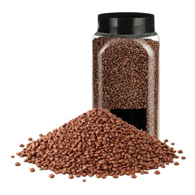 Home & Styling decoratie stenen/granulaat - 2x - 650ml - koper - hobby steentjes