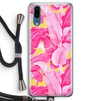 Pink Banana: Huawei P20 Transparant Hoesje met koord