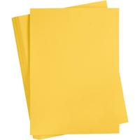 Creativ Company Gekleurd karton, a2, vel 420x594 mm, 180 gr, sun yellow, 100 vel/ 1 doos