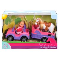 Simba Evi Love Jeep+Paardenaanhanger - thumbnail