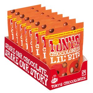Tony's Chocolonely - Lil’Bits Melk karamel zeezout & cookie mix - 8x 120g