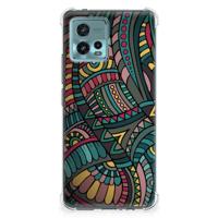 otorola Moto G72 Doorzichtige Silicone Hoesje Aztec