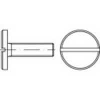 TOOLCRAFT 119061 Platkopschroeven M10 20 mm Sleuf DIN 923 Staal Galvanisch verzinkt 50 stuk(s) - thumbnail