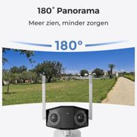 Reolink Duo Series Duo-serie W730 - 4K Wi-Fi-buitencamera, dubbele lens, 180° panoramisch zicht, detectie van personen/voertuigen/dieren - thumbnail