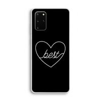Best heart black: Samsung Galaxy S20 Plus Transparant Hoesje