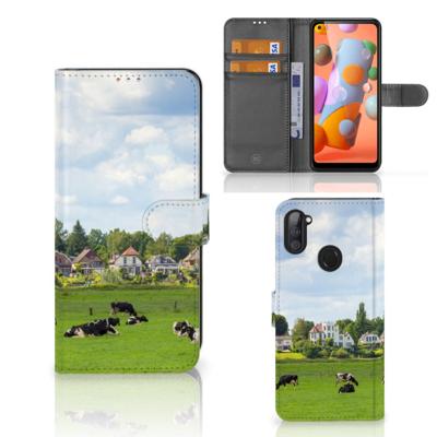Samsung Galaxy M11 | A11 | Telefoonhoesje | Met pasjeshouder | Koeien
