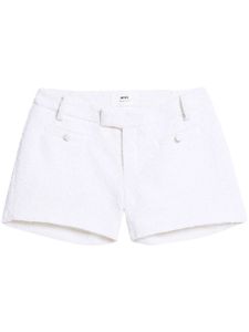 AMI Paris short en tweed - Blanc