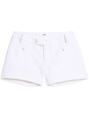 AMI Paris short en tweed - Blanc