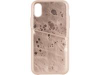 Senza Senza Glam Leather Cover with Card Slot Apple iPhone X/Xs Metallic Rosé