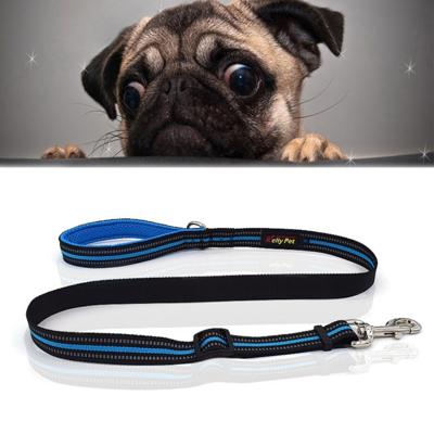 Honden Nylon nacht reflecterende ademend Handheld tractie Lead riem maat: S aanpasbare bereik: 2.0*(100-140cm)(Blue)