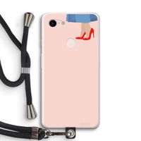 High heels: Pixel 3 XL Transparant Hoesje met koord
