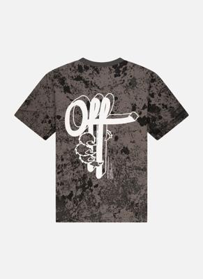 Off The Pitch Blotch Loose Fit T-Shirt Heren Zwart - Maat M - Kleur: Zwart | Soccerfanshop