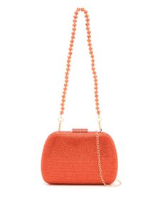 SERPUI pochette Ang à ornements en cristal - Orange