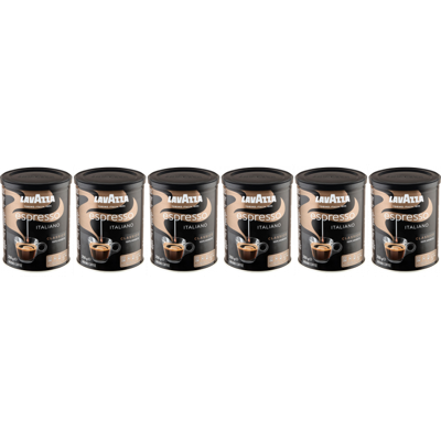 Lavazza Espresso Italiano Classico in blik - gemalen koffie - 6 x 250 gram