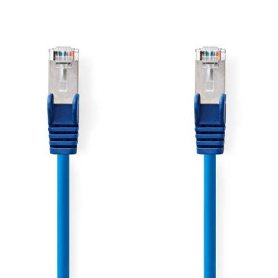 Nedis CAT5e Netwerkkabel | SF/UTP | RJ45 Male | RJ45 Male | 20.0 m | Rond | PVC | Blauw | Label - CCGL85121BU200