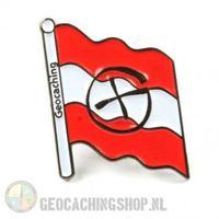 Pin vlag Oostenrijk - black nickel - thumbnail