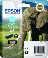 Epson Elephant Singlepack Light Cyan 24 Claria Photo HD Ink - thumbnail