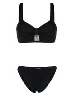 Hunza G bikini Bonnie à effet froissé - Noir