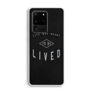 To be lived: Samsung Galaxy S20 Ultra Transparant Hoesje