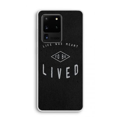 To be lived: Samsung Galaxy S20 Ultra Transparant Hoesje