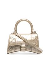 Balenciaga sac à main Hourglass XS à anse sur le dessus - Or