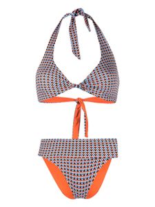 Fisico bikini à design réversible - Orange